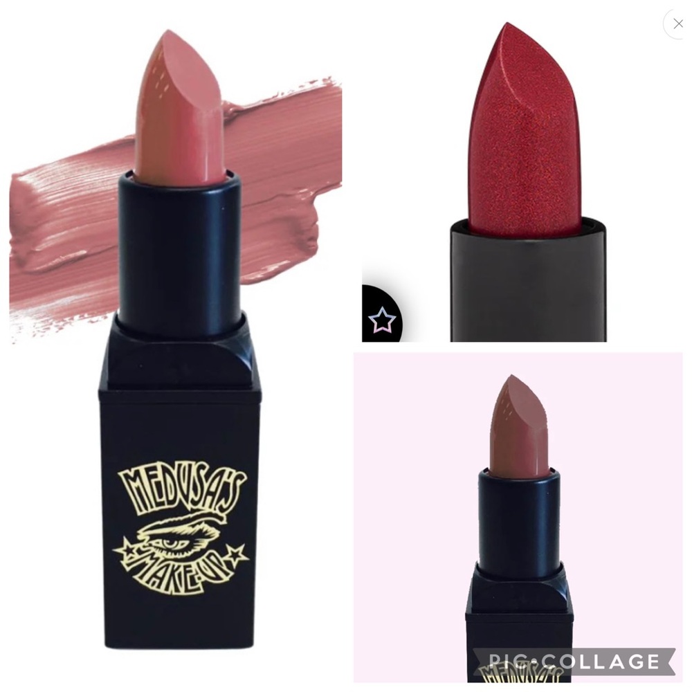 MEDUSA’S MAKEUP SATIN LIPSTICKS - BRAND NEW in the boxes!